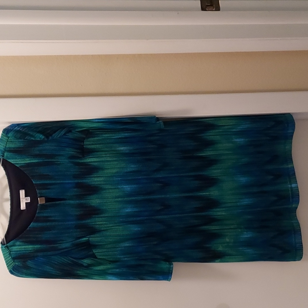 Multi teal and navy dress